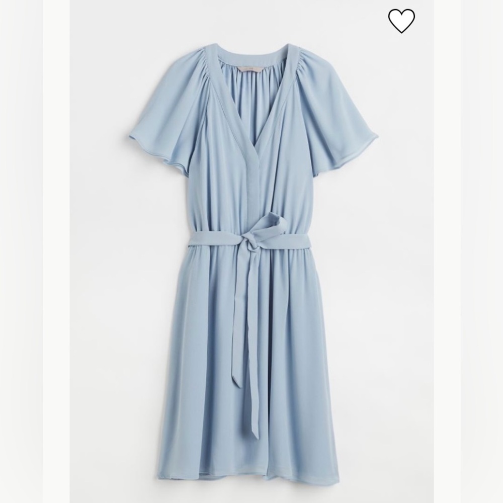 🦋 Blue H&M Chiffon Midi Dress 🦋